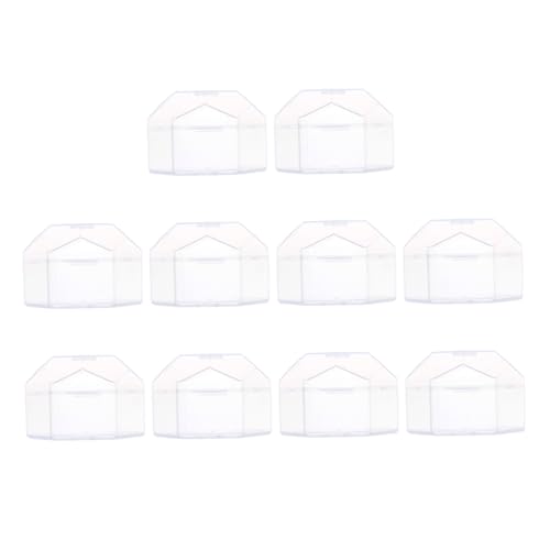 Kisangel 10pcs Baby Pacifier Storage Case Pp Material Portable Easy to Clean Pacifier Holder for Mother