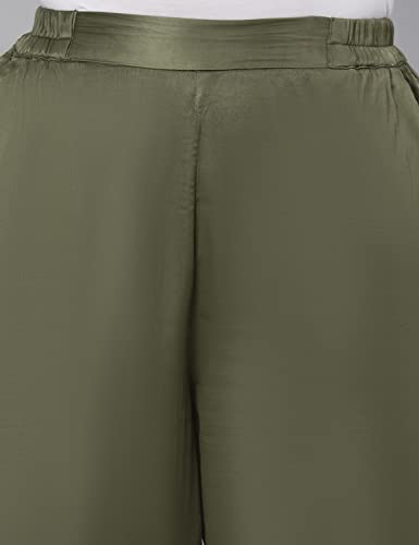 Image of oxolloxo Loud Solid Green Women Pants