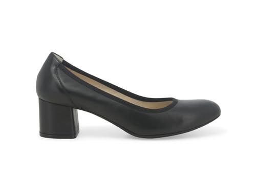 Melluso D100D Noir : Chaussures Décolletées en Cuir pour Femme Sans Douleur