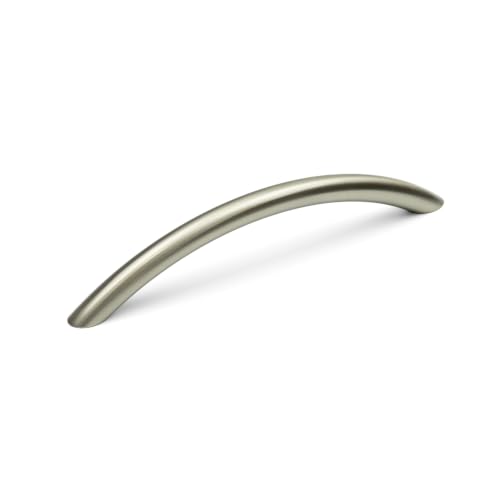 Image of 128mm Brushed Nickel Bow Handle for Kitchen Cabinets | Bedroom | Bathroom | Furniture | Cupboards