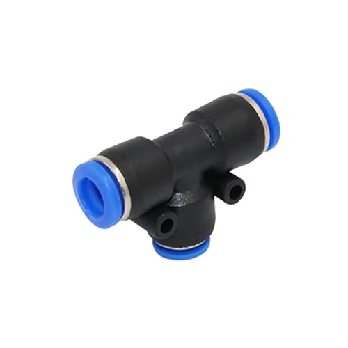 PE Air Connectors 4/6/8/10/12MM Pneumatic Fitting Quick Connect Slip Lock Tee 3Way Plastic Pipe Water Hose Tube 50/100Pcs(PE12)