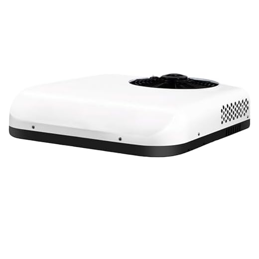 Aire Acondicionado 12v Blanco,aire Acondicionado Caravana Con Función De Control Remoto Con Función Frío Para MonovolúMenes, Camionetas, Autocaravanas, Camiones, VehíCulos AgríColas, Excavadoras(Cooli