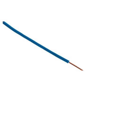 Zenitech - Câble d'Alimentation Électrique H07V-U 1,5mm² - Bleu - 5m - Conducteur Monobrin Isolé en PVC - Usage Intérieur - Idéal pour Chantiers...