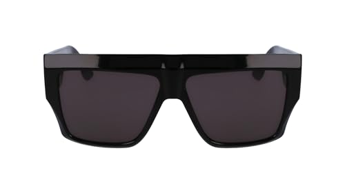 KARL LAGERFELD Unisex Adult Sunglasses KLJ6148S - Shiny Black with Solid Smoke Lens