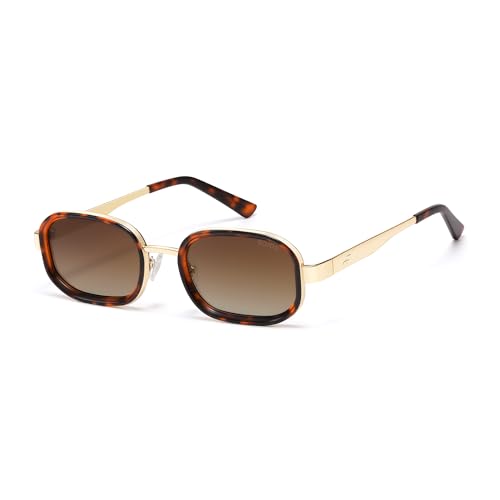 Image of SOJOS Trendy Rectangle Polarized Sunglasses for Women Men,Retro Square Shades Chic Sun Glasses SJ1291