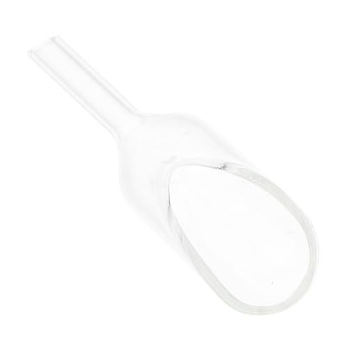 HOMOCONO Weighing Spoon Laboratory Weighing Tool Weighing Plate Digital Spoon Scale Weigh Boats Weighing Scoop Weighing Funnel Instrument Containment Tray Weighing Tray White Glass