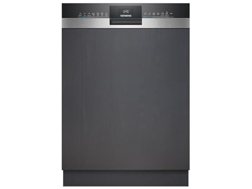 Siemens SX53ES22CE, iQ300 - Lavavajillas inteligente, parcialmente integrado, XXL, 60 cm, fabricado en Alemania, cajón para cubiertos, apertura de puerta al final del programa, especialmente