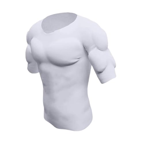 Image of Enakshi Fake Muscle T Shirt Men Costume Fake Shoulders for Dress up New Year Cosplay L|Clothing Shoes & Accessories | Costumes Reenactment Theater | Costumes | Men