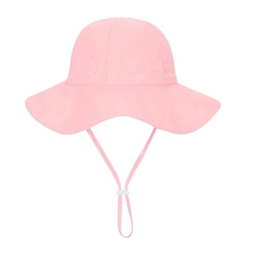 Baby Girls Kids Bucket Sun Hat Protection Beach Summer UPF 50+ Toddler Wide Brim Bucket Hats2
