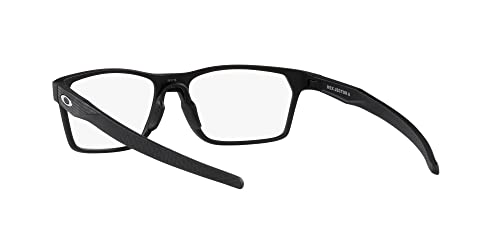 Image of Oakley Mens Ox8174f Hex Jector Low Bridge Fit Rectangular Prescription Eyewear Frames, High Resolution Satin Black /Demo Lens, 54 mm