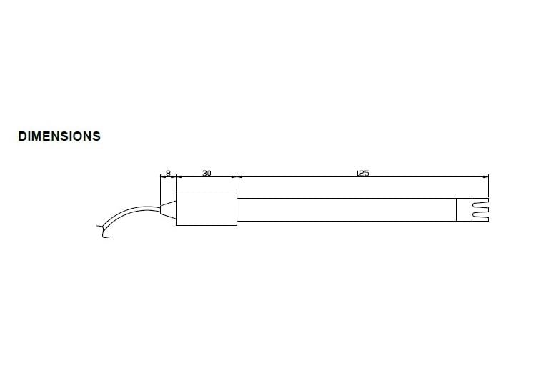 Sonda SK RX +/-1.000 mV 6BAR 60ºC 5 mt.