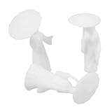 Sculpture chinoise - design époustouflant : détails, cette figurine miniature d'une fille tenant un parapluie en vêtements traditionnels sera certainement un ajout remarquable à toute collection, figurine de style ancien