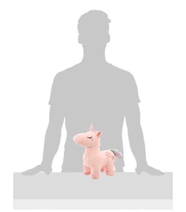 Image of Tickles Pink Soft Plush Unicorn Horse Stuffed Toy for Kids (Size: 30 cm Color: Pink)