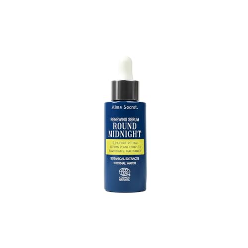 Alma Secret Sérum Facial Retinal Puro 0,1% - Antiarrugas Manchas Iluminador Hidratante Niacinamida Rambután Vegano Cruelty Free - Antiaging noche Todo Tipo Pieles - ECOCERT COSMOS NATURAL - 30ml
