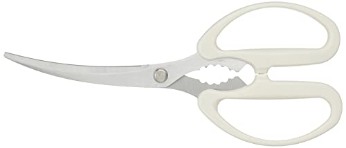 下村工業 日本製 味わい食房 カーブ刃はさみ AKB-414 新潟 燕三条製 白