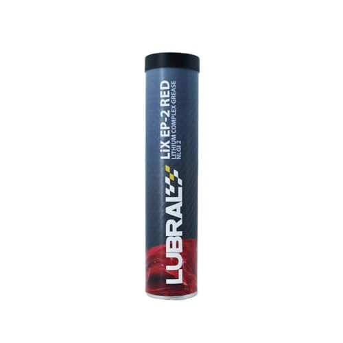 LUBRAL Lithium Complex EP2 RED Grease | Premium Multipurpose Lubricant | Exceptional Antiwear and Antifriction Control | Reliable Choice for Severe Applications | 14Oz.