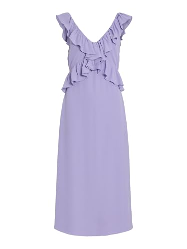 Robe mi-longue à col en V S/L VILA fluide pour ne plus choisir entre confort et élégance