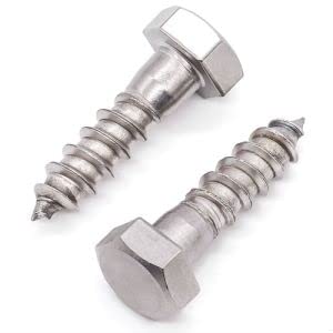 Tornillos de cabeza hexagonal Glvaner M6 en acero inoxidable con acabado liso 5