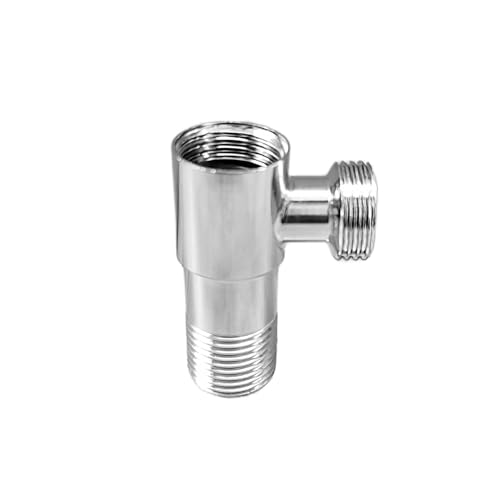 MONIT Brass Tee Connector | 15mm (1/2" BSP) Inner & Outer Thread | Polished CP Finish | Multi-Functional 3-Way Pipe Fitting for Water Supply with Teflone Tape