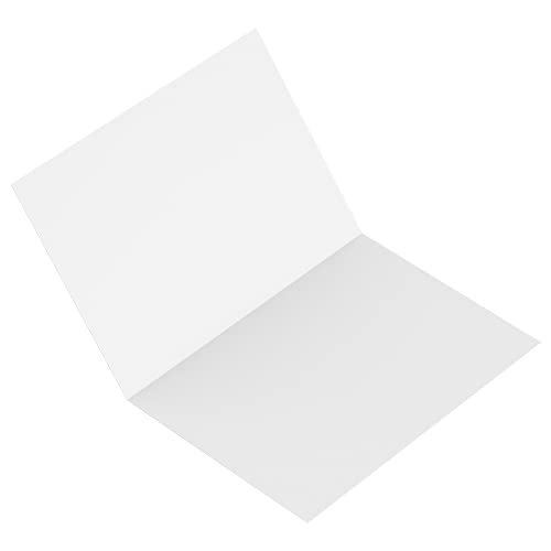 Image of Reskid 100-Pack Of Heavyweight White Blank Cards - 9x12 Scored To 6x9 Greeting Cards - 110lb Blank Folded Cards - Printable Note Cards (6x9, inches)