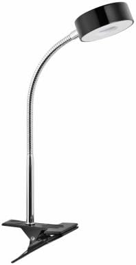 LED Clip Lamp, Black, 5-Watt