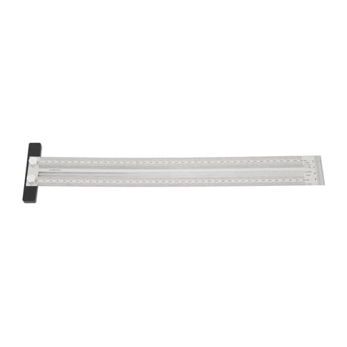 Regla T De Marcado, Regla T De Trazado De Carpintería De Acero Inoxidable, Herramienta De Medición De Regla T De Marca De Carpintero De Alta Precisión(400mm)