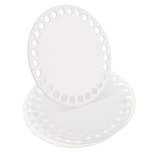 PATIKIL Base de cesta de crochê de 10 x 10 cm, 4 peças de suprimentos de acrílico redondo para confecção de bolsas, modelador, kit de tricô para crochê, bolsa de ombro, bolsa de mão e artesanato