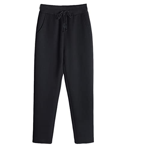Pantalon Harlan en velours épais noir pour femme associant douceur et finitions soignées