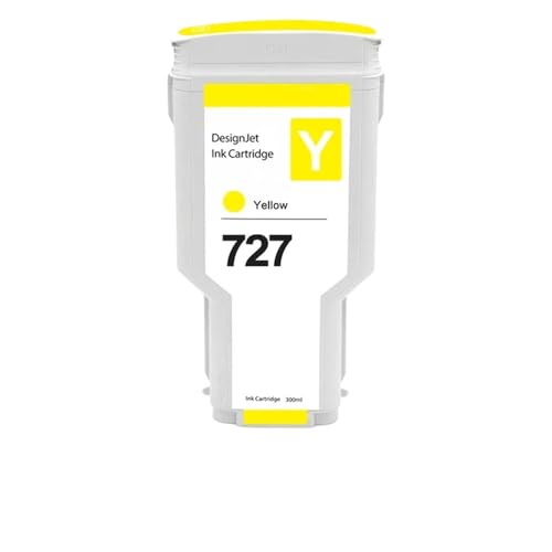 Cartouche encre jaune F9J76A compatible avec traceur T930 T1530 T2530