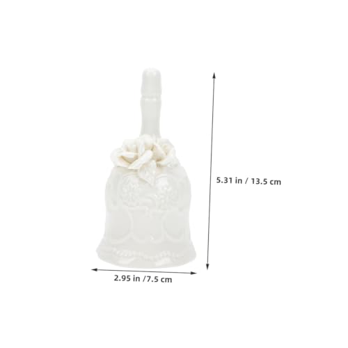 Cloche de mariage en porcelaine blanche pour table de fête et décoration de réception - 3