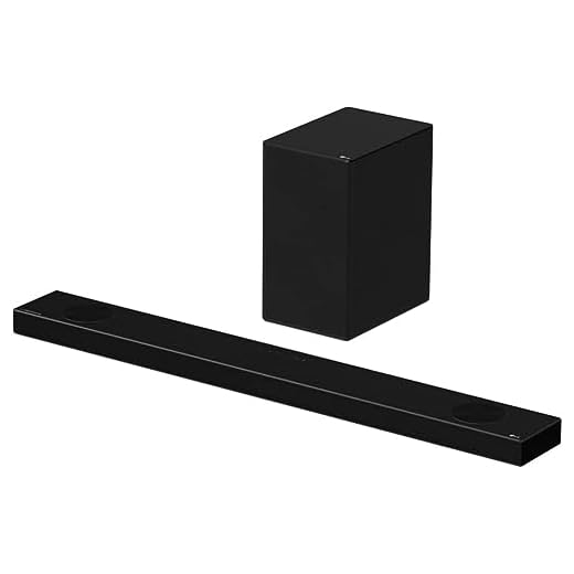 LG Barre de Son SP9YA 5.1.2 ch | 520W | Dolby Atmos | DTS : X | Hi-Res Audio | Meridian | HDMI eARC, Noir