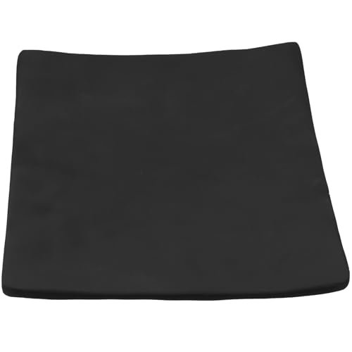 Plato rectangular negro mate de 8 pulgadas miniatura 1