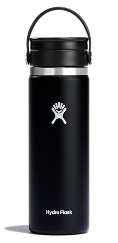 Comparison: Best Hydro Flask Insulated Mug 2 Hydro Flask Wide Mouth Bottle with Flex Sip Lid - Insulated Water Bottle Travel Cup Coffee Mug Black 20 oz