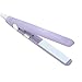Mini Hair Straightener 2 in 1 Straight and Curly Hair Flat Iron Ceramic Tourmaline Plate 100-240V 20W US Plug (Purple)