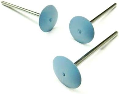 Silicone Abrasives Fine Polishing Knife Edge 2.5mmX15mm Mounted Light Blue Made in Germany Pack of 10 by JTS