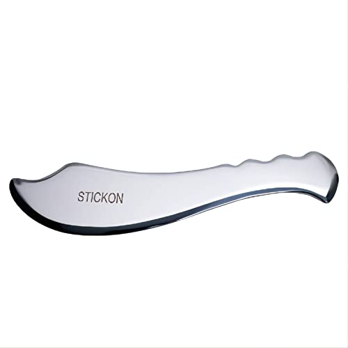 Image of STICKON Guasha Tool Scraping Massage Tools Gua Sha Stainless Steel IASTM Tools Great Soft Tissue Mobilization Tool (STICKON-21)