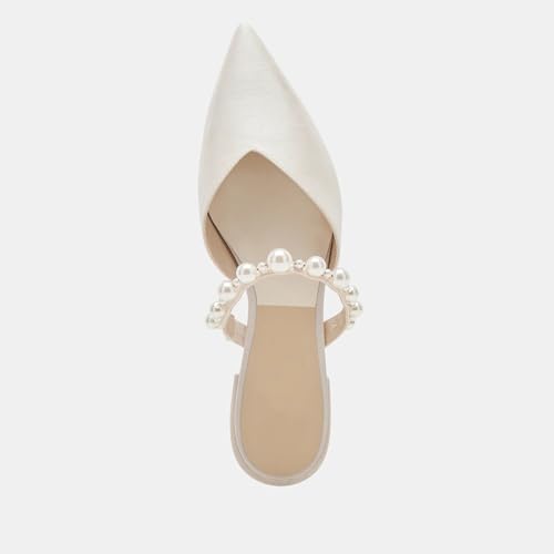 Image of Mesh Mules for Women Comfy Raffia Woven Strap Closed Pointed Toe Mule Flats Casual Slip on Dress Slides Flats