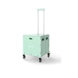 Transportbox für Haustiere auf Rädern Tragbarer Haustier-Trolley for den Außenbereich mit Rollen, zusammenklappbares Haustiergepäck, Haustier-Trolley mit großem Fassungsvermögen, Katzen-Reisekoffer Tr