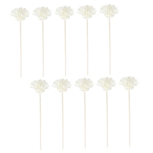 Zerodeko 10Pcs Flower Aromatherapy Diffuser Sticks Natural Sticks for Essential Oil Diffusion for Home Scenting and DIY Fragrance Blending