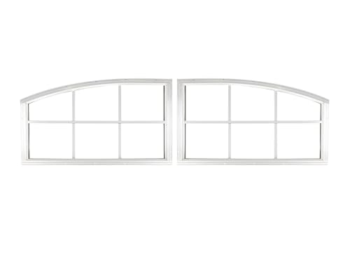23" W x 15" H Quarter Arch Style Picture Windows,