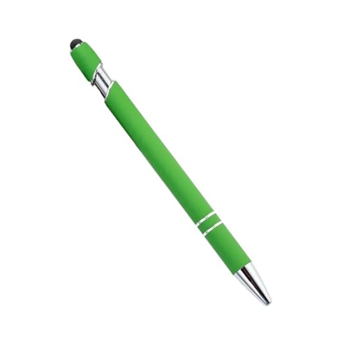 Lot de 200 stylos tactiles en métal vert personnalisables par gravure pour cadeau d'entreprise