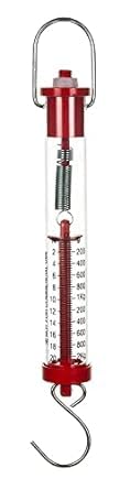 E-MEDI Acrylic Spring balance Tubular Weiging Scale Type Newton Force Meter Dynamometer with Dual Scale laboratories and homes Capacity: 2 Kg / 20N-image-21