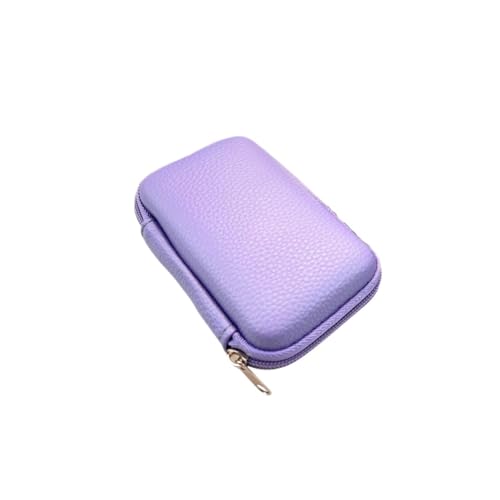 Sac étanche appareil photo zippé violet avec coque rigide anti-chute EVA