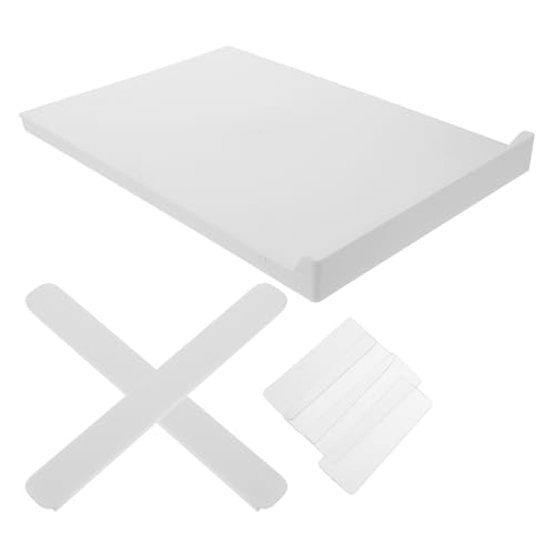 Garneck Plateaux Coulissants pour Meuble Cuisine en Pp Blanc, Organisateur de Tiroir Minimaliste Accès Facile et Nettoyage Simple