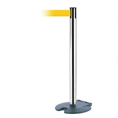 Barrier Post with Belt, Wheeled, 13 ft. L