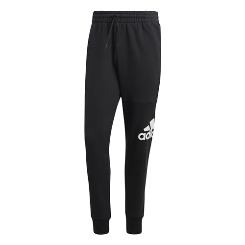 Pants Adidas homme Essentials en molleton noir taille M avec logo