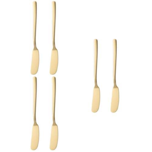 Catálogo para Comprar On-line Cuchillos de untar que Puedes Comprar On-line. 44 MAGICLULU 6 Piezas Esparcidor De Mantequilla Derretida Cubiertos De Mantequilla Pizza Espátulas De Gelatina Hoja De Queso Tarro Espátula Rizador De Mantequilla Metal Pastel Oro