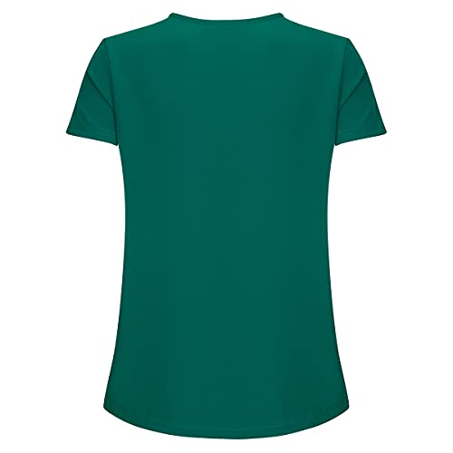 Natural Uniforms Women's Cool Stretch V-Neck Top and Cargo Pant Scrub Set with Regular and Petite Sizes