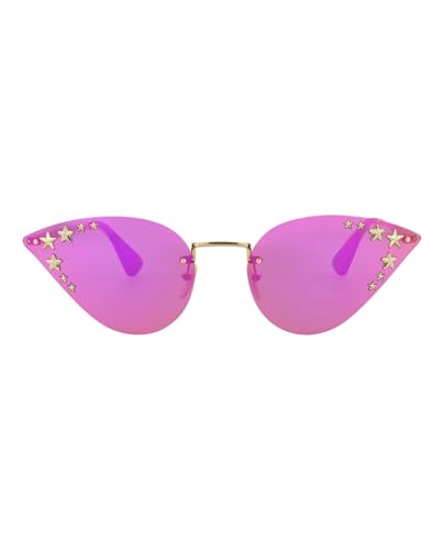 Gucci Cat Eye-Frame Metal Sunglasses