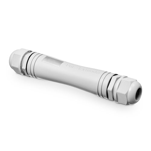 Image of MokerLink Outdoor 2 Port Gigabit PoE Extender, IEEE 802.3 af /at Repeater 30W, 10 /100 /1000Mbps, 1 In 1 Out, Wall Mount IP67 Waterproof Passthrough Switch